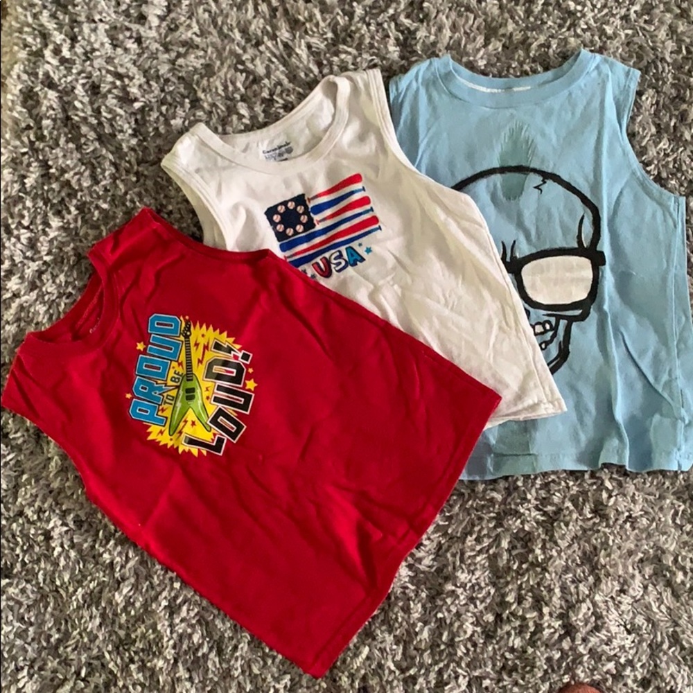 🍓(3 for $20.00)🍓Boys muscle tees 🔔3 x 10